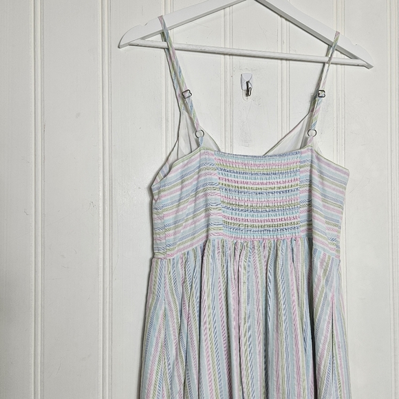 Modcloth Midi Dress Womens Size S Pastel Stripes Quite Clearly Charismatic - Picture 9 of 16